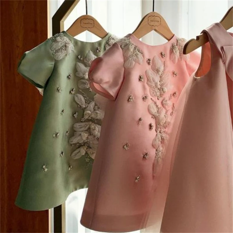 Children's embroidery beaded flower girl wedding girl dress birthday mesh dress pink green princess dress
Children's embroidery beaded flower girl wedding girl dress birthday mesh dress pink green princess dress
