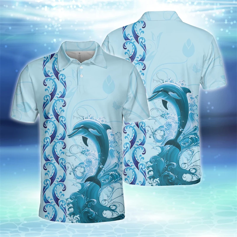 Cute Dolphins Graphic Short Sleeve POLO Shirt Harajuku Fashion Marine Life Polo Shirts For Men Clothes Hawaiian Dolphin Tee Tops
Cute Dolphins Graphic Short Sleeve POLO Shirt Harajuku Fashion Marine Life Polo Shirts For Men Clothes Hawaiian Dolphin Tee Tops