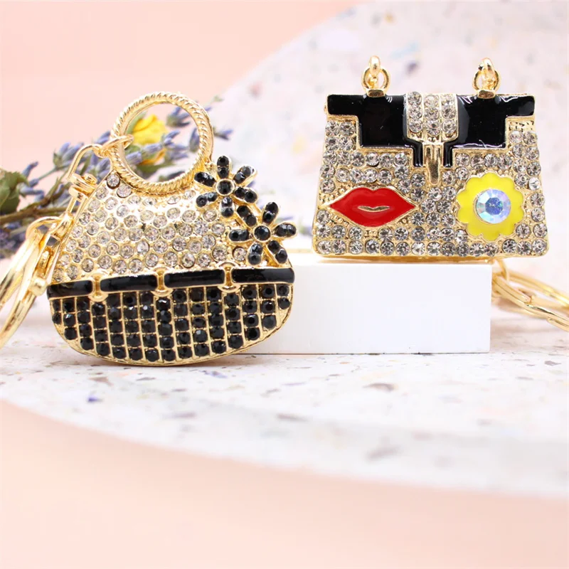 Explosive Black Handbag Keychain Rhinestone Metal Creative Gift Car Keychain Pendant Factory Direct Key Chain
Explosive Black Handbag Keychain Rhinestone Metal Creative Gift Car Keychain Pendant Factory Direct Key Chain