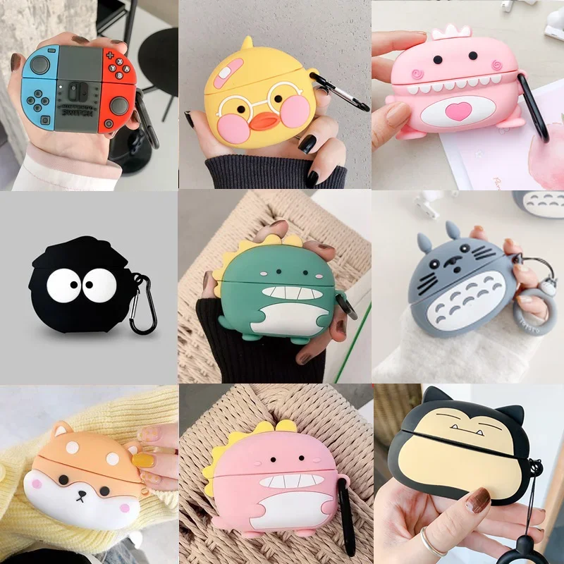 

Case For Huawei Freebuds 5i 4i Pro2 Pro 4 4E 3D Earphone Cartoon Silicone Cases Cute Headphone Shell Shockproof Protective Cover