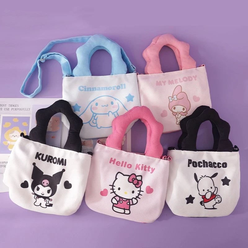 Sanrio Kawaii Cinnamoroll Crossbody Bag Girl Cute Anime Kuromi My Melody Handbag Hello Kitty Students Bag Versatile Gift for Kid
Sanrio Kawaii Cinnamoroll Crossbody Bag Girl Cute Anime Kuromi My Melody Handbag Hello Kitty Students Bag Versatile Gift for Kid