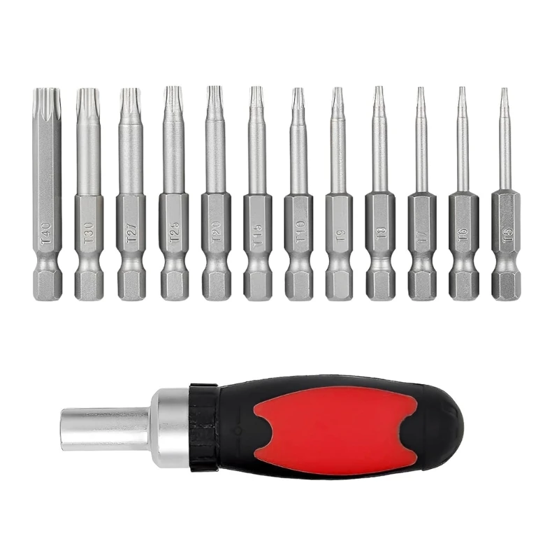 Универсальная магнитная отвертка Torx из 12 предметов. В комплект входит 1 ручка, бит 5 см для быстрого и удобного завинчивания.
Универсальная магнитная отвертка Torx из 12 предметов. В комплект входит 1 ручка, бит 5 см для быстрого и удобного завинчивания.