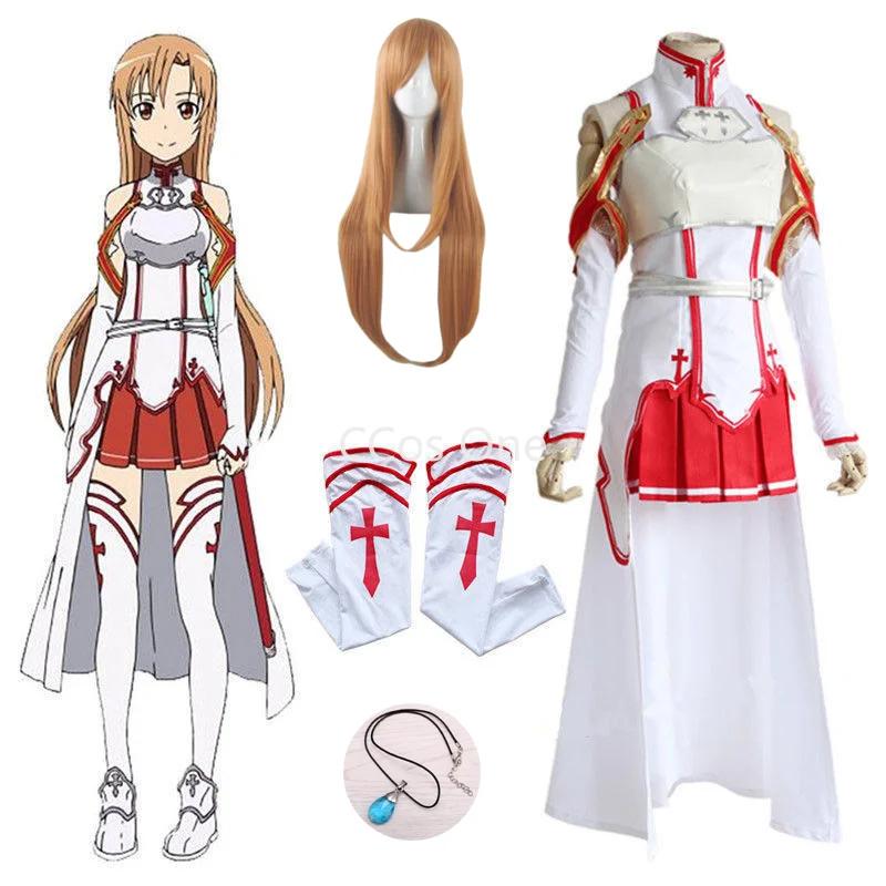 Sword Art Online Cosplay Costume Asuna Full Set Wanita Halloween Untuk Wanita Pakaian Seragam Bermain Peran Pakaian Seksi
Sword Art Online Cosplay Costume Asuna Full Set Wanita Halloween Untuk Wanita Pakaian Seragam Bermain Peran Pakaian Seksi