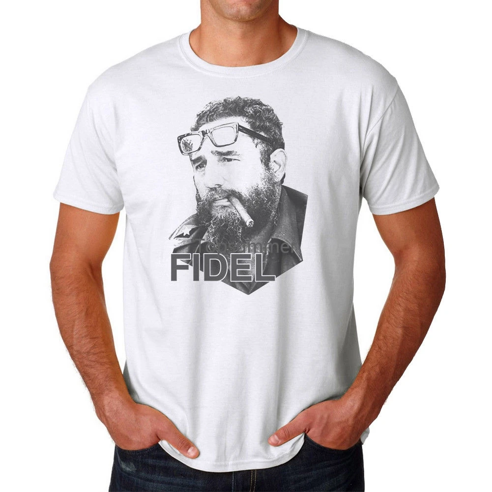 Fidel Castro Cigar T-Shirt Pure Cotton Round Collar Men Top Tee T Shirt Hot Sale Summer Short Sleeves Cotton
Fidel Castro Cigar T-Shirt Pure Cotton Round Collar Men Top Tee T Shirt Hot Sale Summer Short Sleeves Cotton