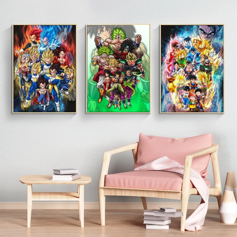 

Japanese Anime Canvas Paintings HD Print Art Prints Aesthetic Poster Friends Gifts Children's Bedroom Decor Comics Pictures