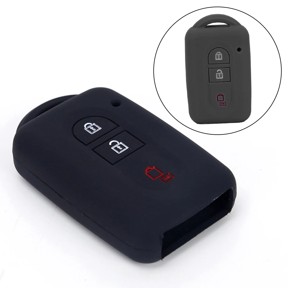 Car Key Case Accessory Decoration Fit For Nissan Qashqai Fob Remote Key Silicone 1pcs 3 Buttons Black High Quality
Car Key Case Accessory Decoration Fit For Nissan Qashqai Fob Remote Key Silicone 1pcs 3 Buttons Black High Quality