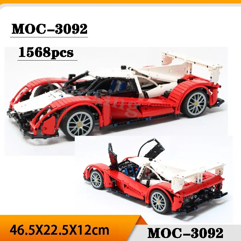 

New MOC-3092 Le Mans F1 Super Racing Static Display Edition Splicing and Building Blocks Adult Educational Toys for Kids