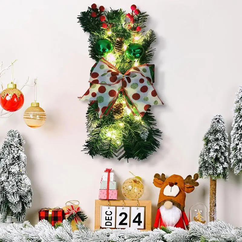 Christmas Wreath Decoration Artificial Wreath Pine Garland Wreaths With Bowknot Winter Party Supplies For New Year Birthdays
Christmas Wreath Decoration Artificial Wreath Pine Garland Wreaths With Bowknot Winter Party Supplies For New Year Birthdays