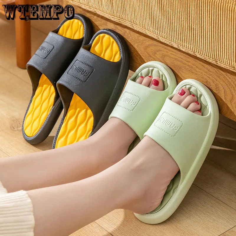 WTEMPO Summer Women Slippers Bath Platform Non-Slip Home Couples Flip Flops Beach Sandals Slides Indoor Outdoor Dropshipping
WTEMPO Summer Women Slippers Bath Platform Non-Slip Home Couples Flip Flops Beach Sandals Slides Indoor Outdoor Dropshipping