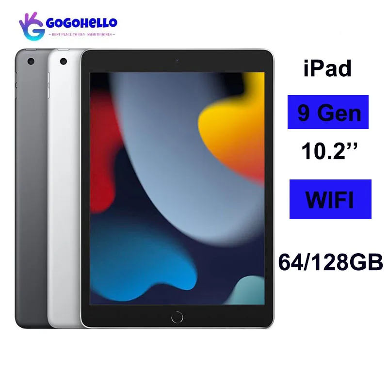 

95% New Original Apple iPad 10.2 2021 Unlocked iPad 9th Gen Wifi 64/128GB 10.2 inch A13 Bionic Retina IPS LCD iPadOS 15 Tablet