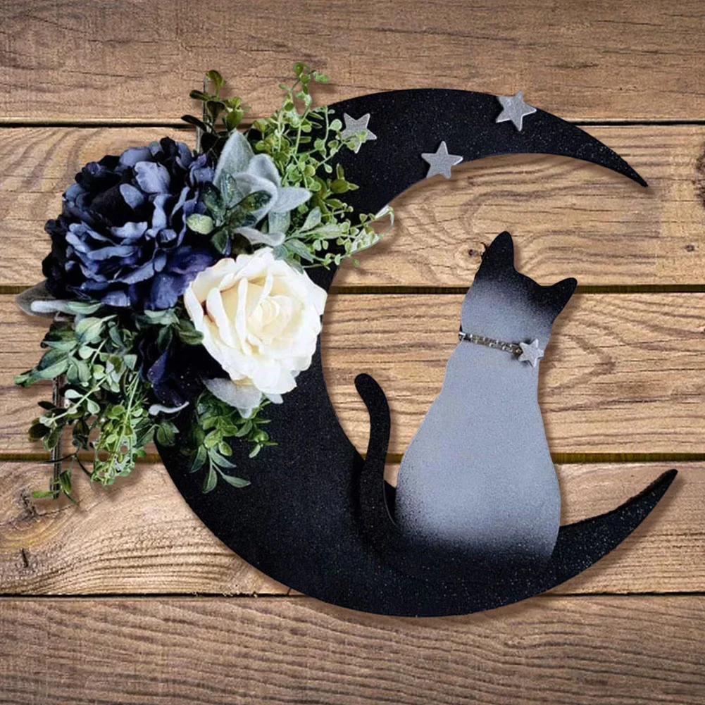 Door Wreaths Stars Cat Roses Moon Shaped Garland Decoration Front Door Ornament Plants Crescent Moon Home Decoration
Door Wreaths Stars Cat Roses Moon Shaped Garland Decoration Front Door Ornament Plants Crescent Moon Home Decoration