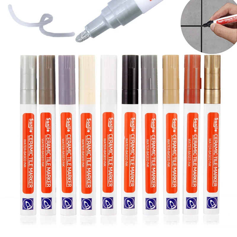 2MM White Grout Tile Pen Waterproof Wall Grout Restorer Marker Pen for Bathroom Wall Floor Decontamination Seam Repair Pens
2MM White Grout Tile Pen Waterproof Wall Grout Restorer Marker Pen for Bathroom Wall Floor Decontamination Seam Repair Pens