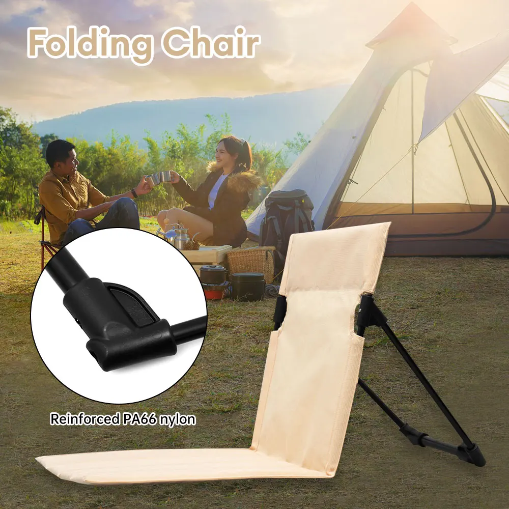 

Foldable Chair Outdoor Garden Park Single Lazy Chair Backrest Cushion Picnic Camping Fishing Folding Back Chair Beach Chairs