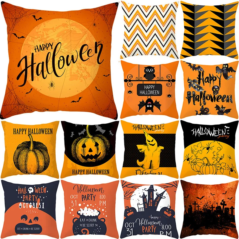 Halloween Pillowcase Cushion Cover Wizard Bat Ghost Pumpkin Series Pillow Case Ornament Scary Halloween Party Home Decoration
Halloween Pillowcase Cushion Cover Wizard Bat Ghost Pumpkin Series Pillow Case Ornament Scary Halloween Party Home Decoration