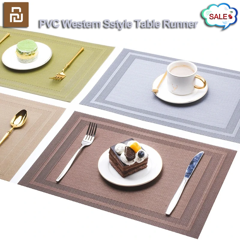 Youpin PVC Dining Table Runner Household Dinings Kitchen Setting Decor Non-slip Tables Mat Anti-stain Rectangular Tableware Mats
Youpin PVC Dining Table Runner Household Dinings Kitchen Setting Decor Non-slip Tables Mat Anti-stain Rectangular Tableware Mats