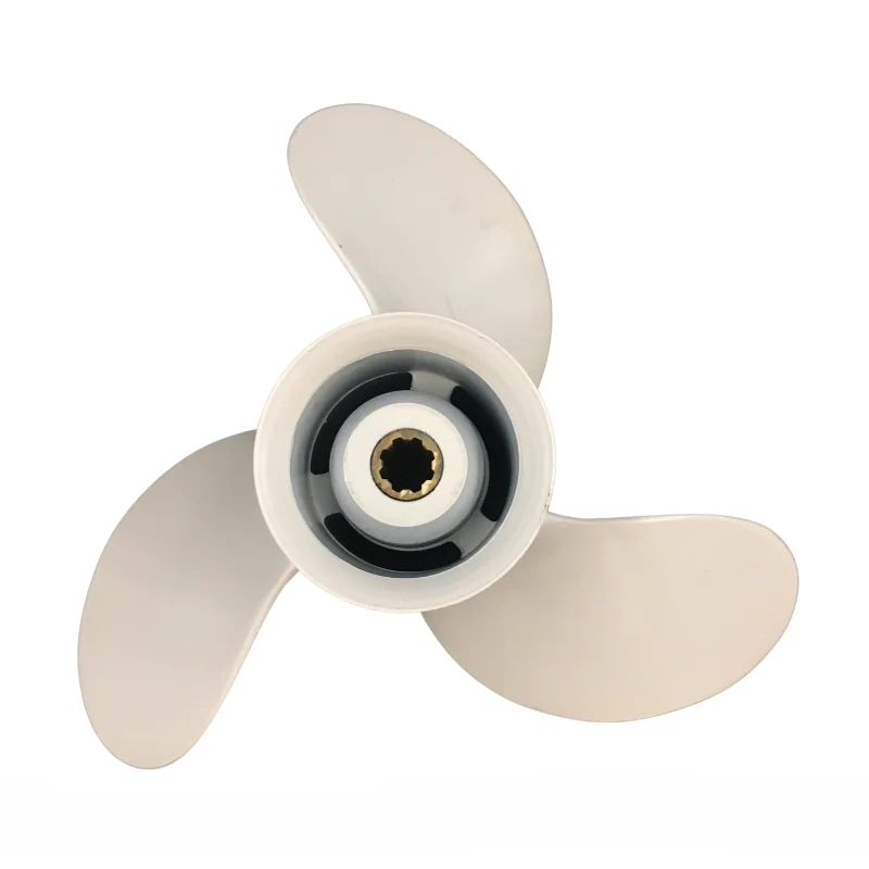 

Boat Propeller 9 1/4x10 3/4 for Yamaha 9.9HP-15HP 3 Blades Aluminum Prop 8 Tooth RH OEM NO: 626-45943-02-EL 9.25x10.75