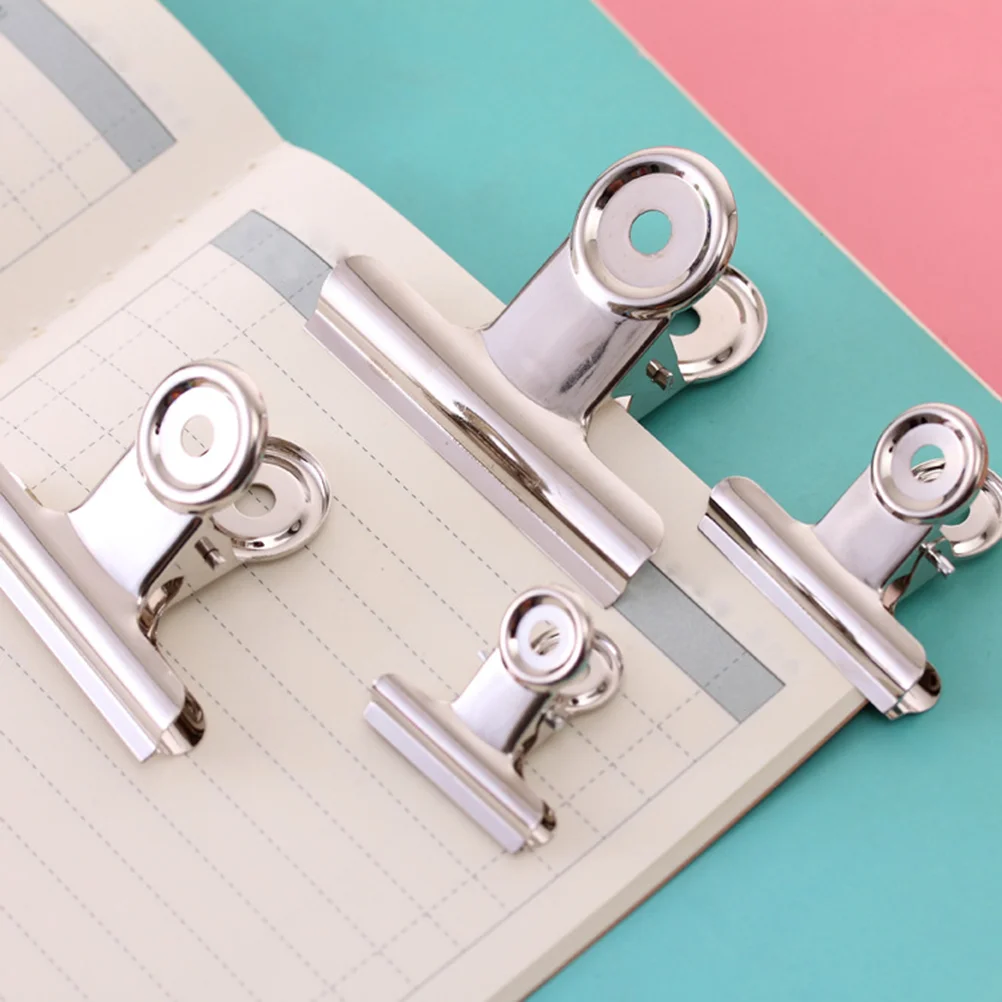 30pcs Stainless Steel Clips Circular Clamp Bill Fold Stationery Clip for Office School (Silver)
30pcs Stainless Steel Clips Circular Clamp Bill Fold Stationery Clip for Office School (Silver)