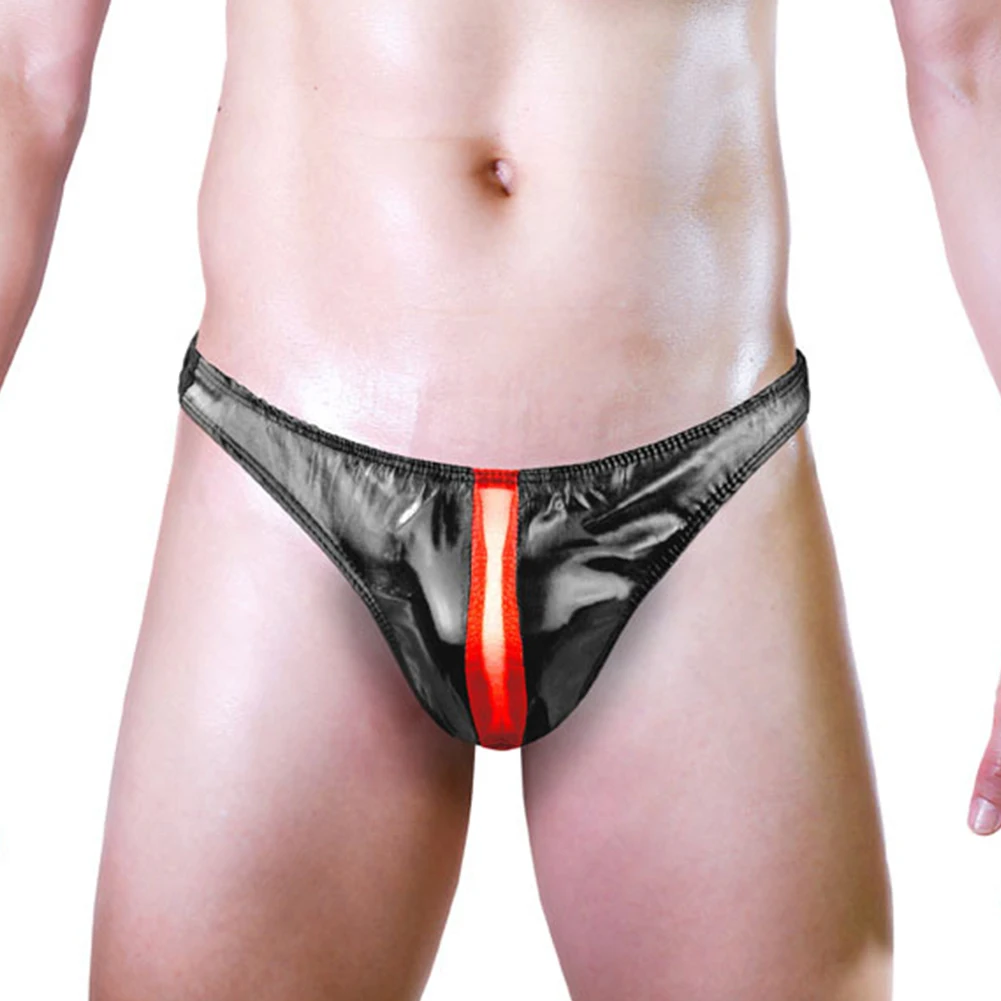 Men Sexy Faux Leather Briefs Erotic Lingerie Low Rise Thong T-Back Sensual Underwear Novelty Underpants Clubwear Nightwear
Men Sexy Faux Leather Briefs Erotic Lingerie Low Rise Thong T-Back Sensual Underwear Novelty Underpants Clubwear Nightwear