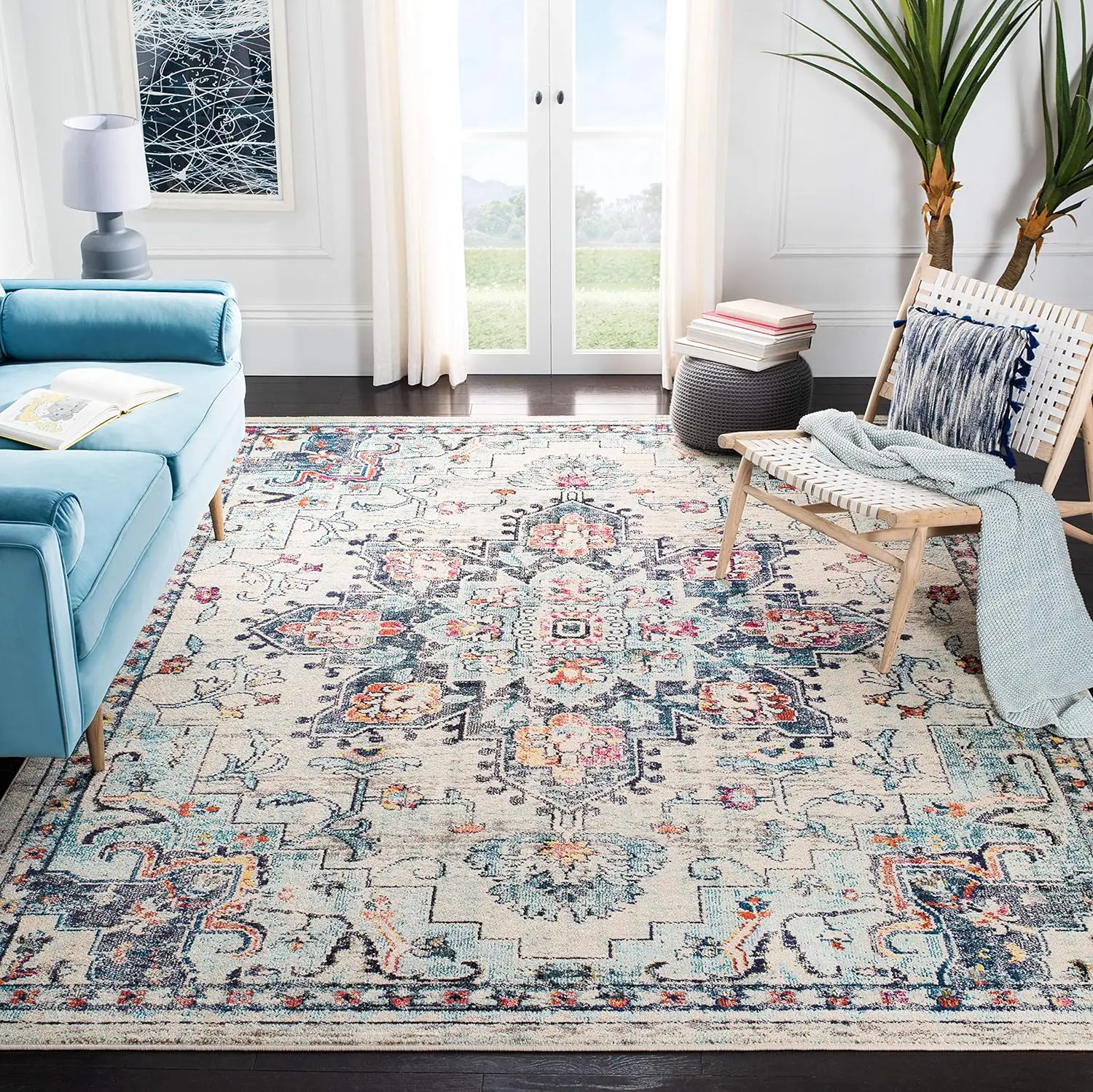 Area Rug - 8' x 10', Boho Chic Medallion Distressed Design,Non-Shedding & Easy Care, Ideal for High Traffic Areas in Living Room
Area Rug - 8' x 10', Boho Chic Medallion Distressed Design,Non-Shedding & Easy Care, Ideal for High Traffic Areas in Living Room