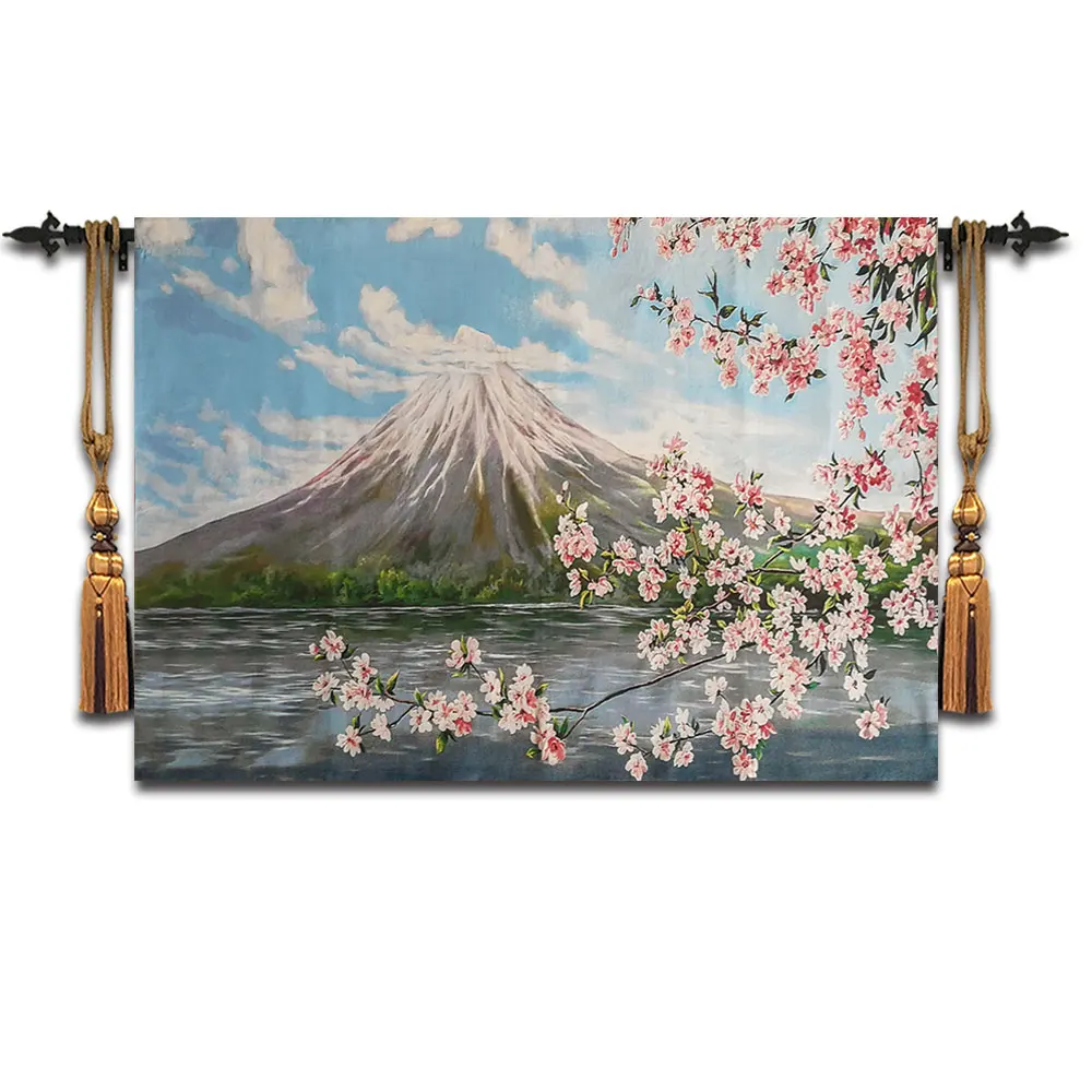 Cherry Blossoms Under Mount Fuji Jacquard Weave Wall Tapestry Japanese Home Living Room Background Wall Decor Belgium Tapestry
Cherry Blossoms Under Mount Fuji Jacquard Weave Wall Tapestry Japanese Home Living Room Background Wall Decor Belgium Tapestry