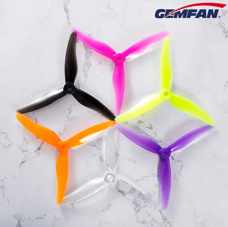 

10Pairs(10CW+10CCW) Gemfan Hurricane 51433 5.1X3.5X3 3-Blade PC Propeller for RC FPV Freestyle 5inch 4S 6S Drones 2206 2207 2306