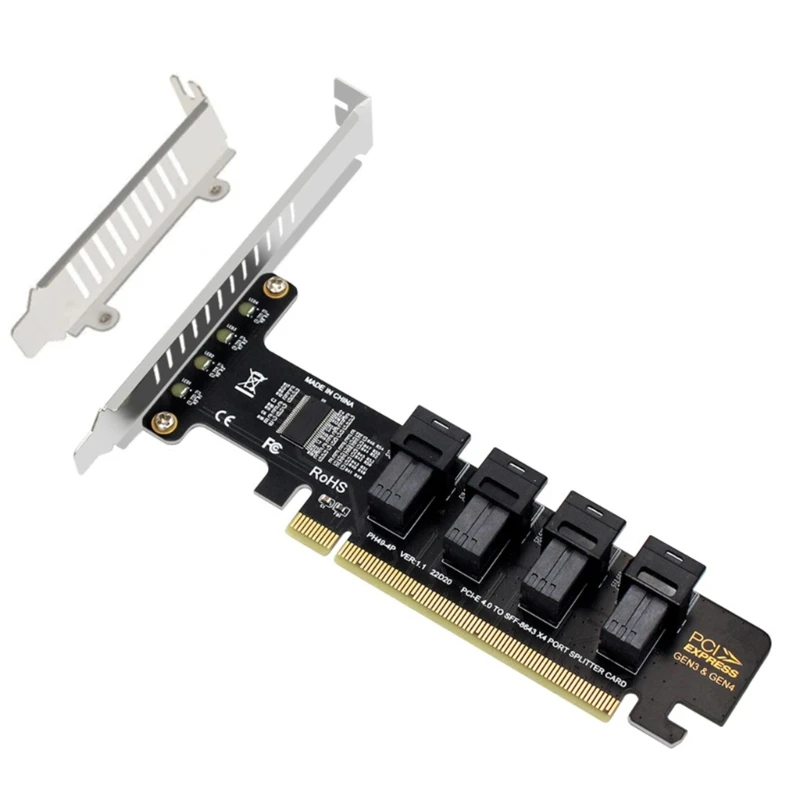 OFBK PCI-E X16 to 4 Ports SFF-8643 U.2 NVME Expansion Adapter Card Support SSF 8643 to SFF-8639 SSD
OFBK PCI-E X16 to 4 Ports SFF-8643 U.2 NVME Expansion Adapter Card Support SSF 8643 to SFF-8639 SSD