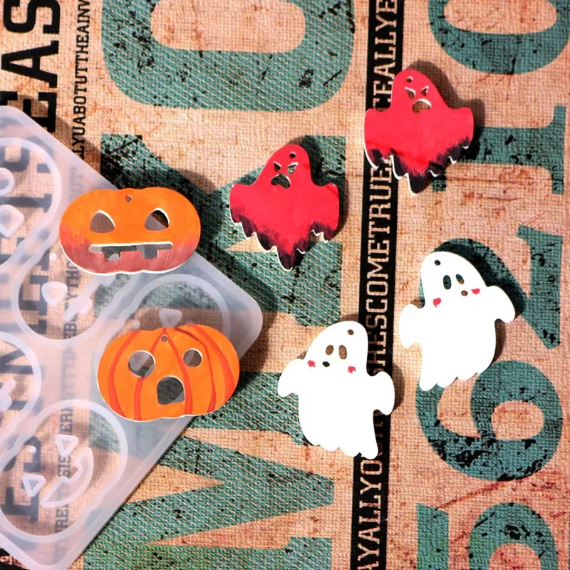 

DIY Halloween Earring Mold Epoxy Resin Molds Silicone Jewelry Tool Jewelry Accessories Handcraft Mould