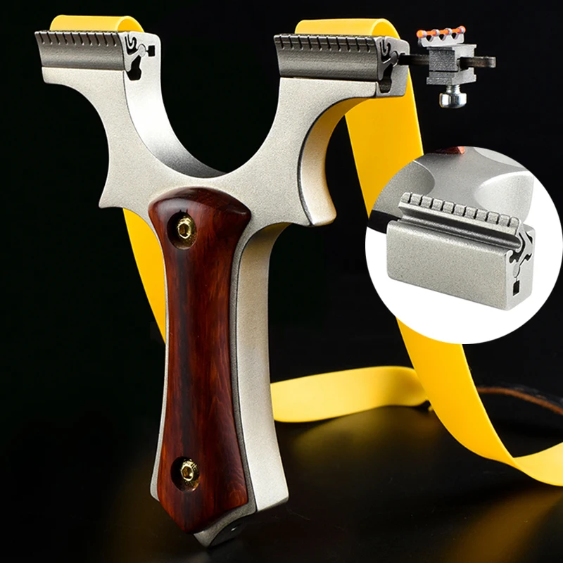 Outdoor Hunting Shooting Practice Slingshot 304 CNC Stainless Steel Slingshot Quick Press Installation Rubber Band Wooden Grip
Outdoor Hunting Shooting Practice Slingshot 304 CNC Stainless Steel Slingshot Quick Press Installation Rubber Band Wooden Grip