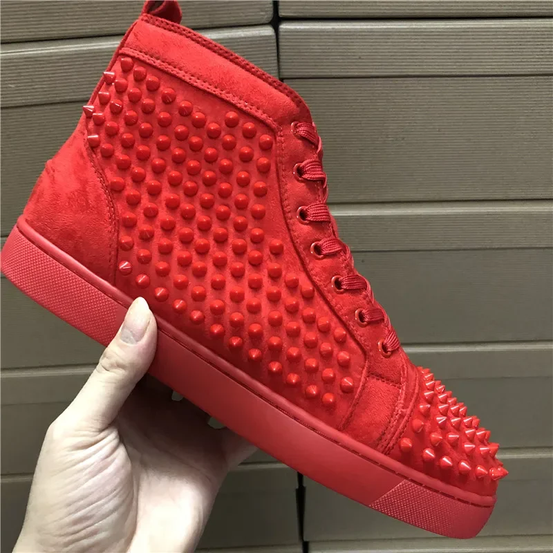 2023 Fashion Spikes Casual Shoes Rivets Flats Sneakers Unisex Luxury Brand High Quality Red Bottom Shoes For Men High Style 
2023 Fashion Spikes Casual Shoes Rivets Flats Sneakers Unisex Luxury Brand High Quality Red Bottom Shoes For Men High Style