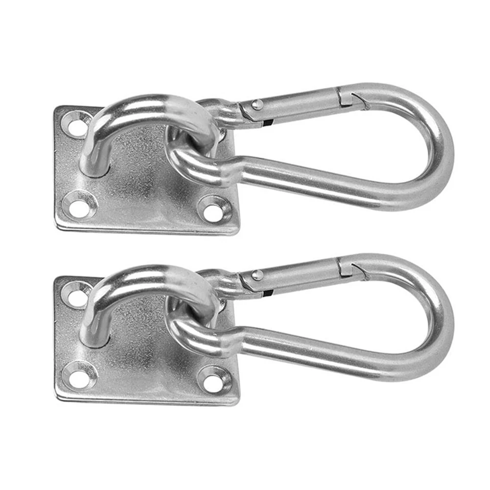 2Pcs Stainless Square Heavy Duty Ceiling Hook Wall Mounted Hook For Yoga Swings Hammocks Bracket Hardware Tool
2Pcs Stainless Square Heavy Duty Ceiling Hook Wall Mounted Hook For Yoga Swings Hammocks Bracket Hardware Tool