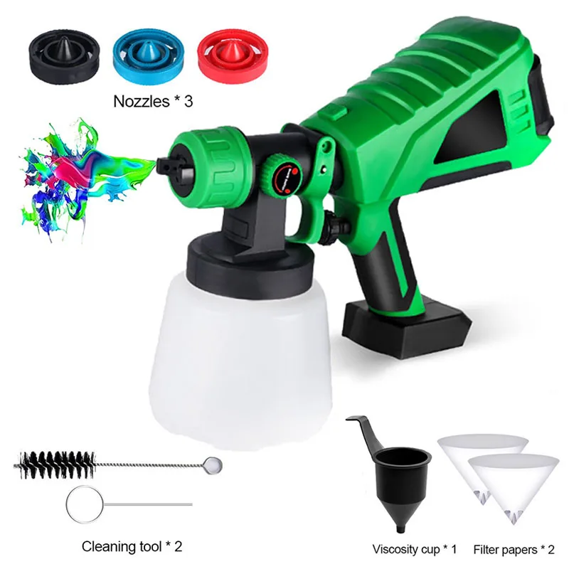 1000ML Cordless Electric Spray Gun Portable Paint Sprayer Auto Furniture Steel Coating Airbrush For Makita 18V Battery
1000ML Cordless Electric Spray Gun Portable Paint Sprayer Auto Furniture Steel Coating Airbrush For Makita 18V Battery