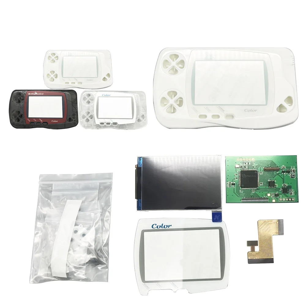 High Brightness Backlight IPS LCD Screen Support Black And White Style Display For Wonder Swan Color WSC With Housing Shell Sets
High Brightness Backlight IPS LCD Screen Support Black And White Style Display For Wonder Swan Color WSC With Housing Shell Sets