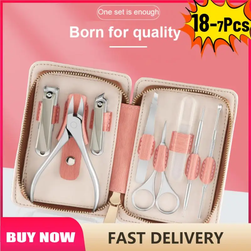7/8/9/18pcs Manicure Set Pedicure Sets Nail Clipper Stainless Steel Professional Nail Cutter Tools with Travel Case Kit
7/8/9/18pcs Manicure Set Pedicure Sets Nail Clipper Stainless Steel Professional Nail Cutter Tools with Travel Case Kit