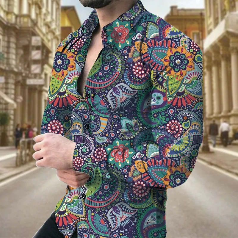 Men Fashion Shirt Paisley Pattern 3D Printing Casual Oversized Long-sleeved Shirt Slim Fitting Office Top Free Shipping
Men Fashion Shirt Paisley Pattern 3D Printing Casual Oversized Long-sleeved Shirt Slim Fitting Office Top Free Shipping