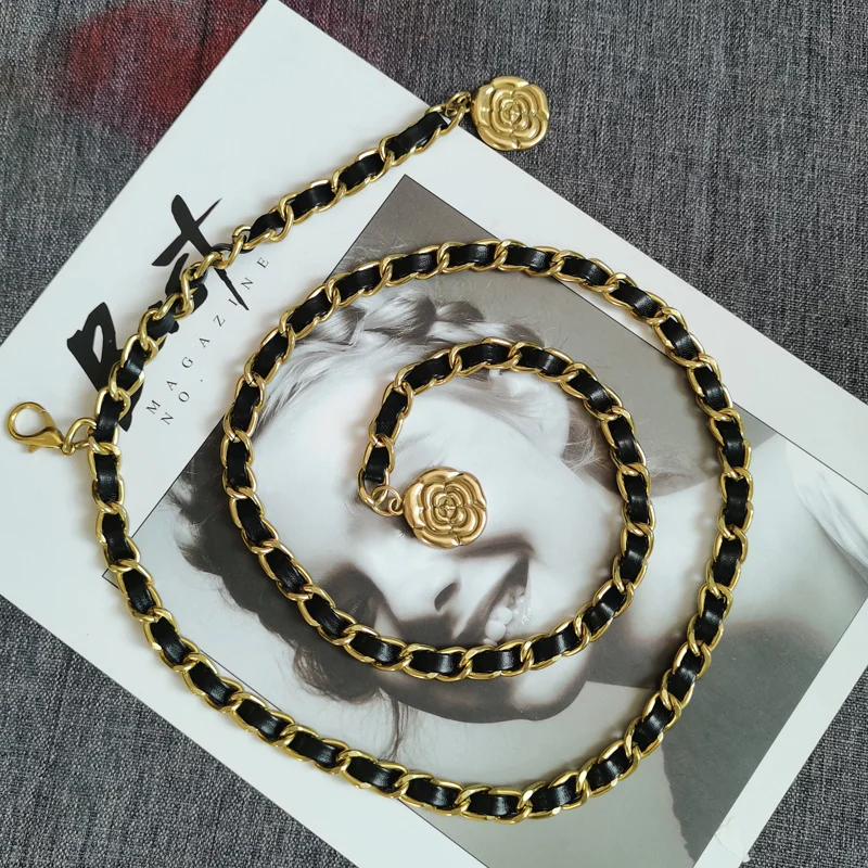 Chain 2022 New Braid Metal Belt for Suit Sweater Accessories Gold Trouser Chain Women Belts
Chain 2022 New Braid Metal Belt for Suit Sweater Accessories Gold Trouser Chain Women Belts