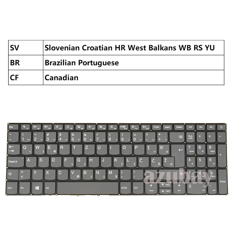 Slovenian CRO Canadian BR Portuguese Keyboard For Lenovo L340-17API L340-17IWL L340E-15API L340E-17API L340H-15API L340H-17API
Slovenian CRO Canadian BR Portuguese Keyboard For Lenovo L340-17API L340-17IWL L340E-15API L340E-17API L340H-15API L340H-17API