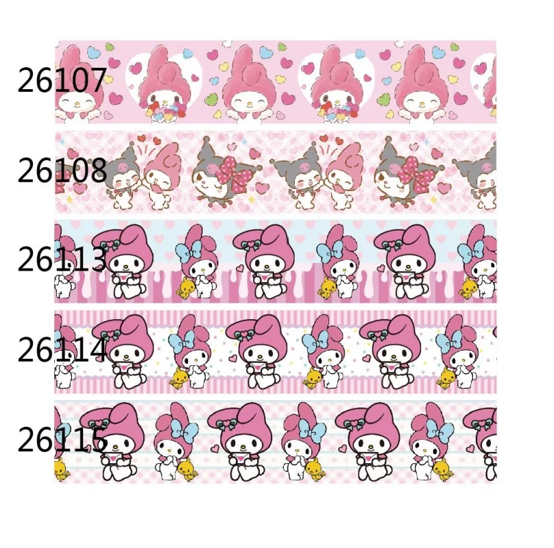 5 ярдов, корсажная лента Sanrio с принтом персонажа My Melody для бантов, подарки «сделай сам», аксессуары для шитья, материалы для рукоделия
5 ярдов, корсажная лента Sanrio с принтом персонажа My Melody для бантов, подарки «сделай сам», аксессуары для шитья, материалы для рукоделия