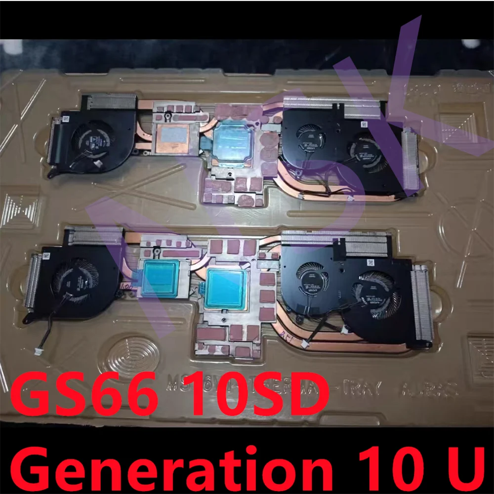 Original FOR MSI GS66 16V1 10SD Generation 10 U Laptop CPU GPU Cooling Heatsink Fan 100% Test Ok
Original FOR MSI GS66 16V1 10SD Generation 10 U Laptop CPU GPU Cooling Heatsink Fan 100% Test Ok