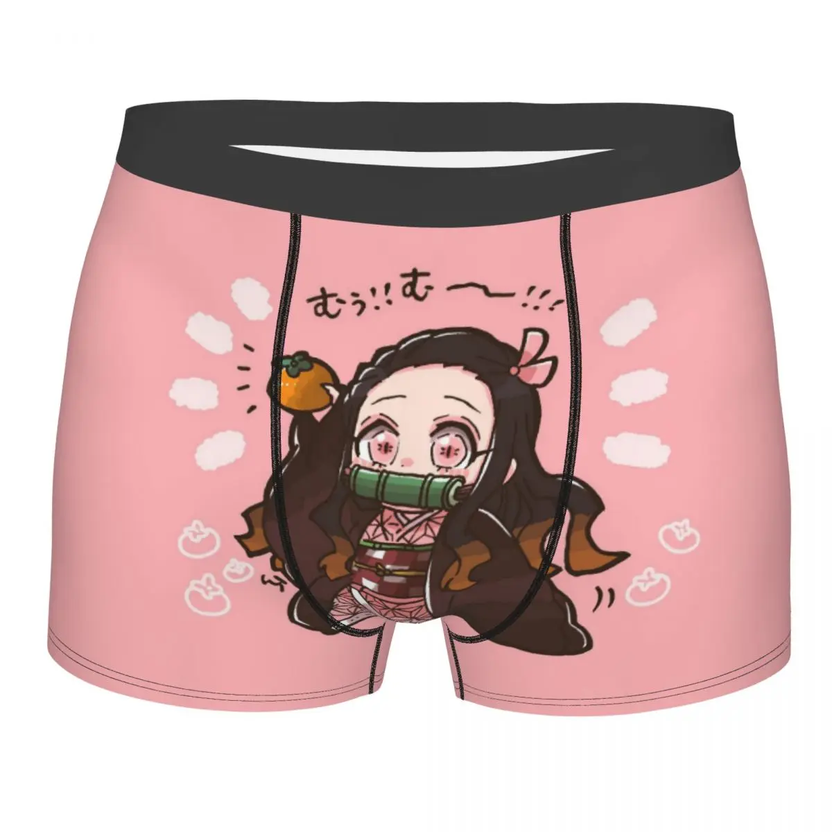 

Custom Demon Slayer Anime Boxers Shorts Mens Kamado Nezuko Devil's Blade Briefs Underwear Fashion Underpants