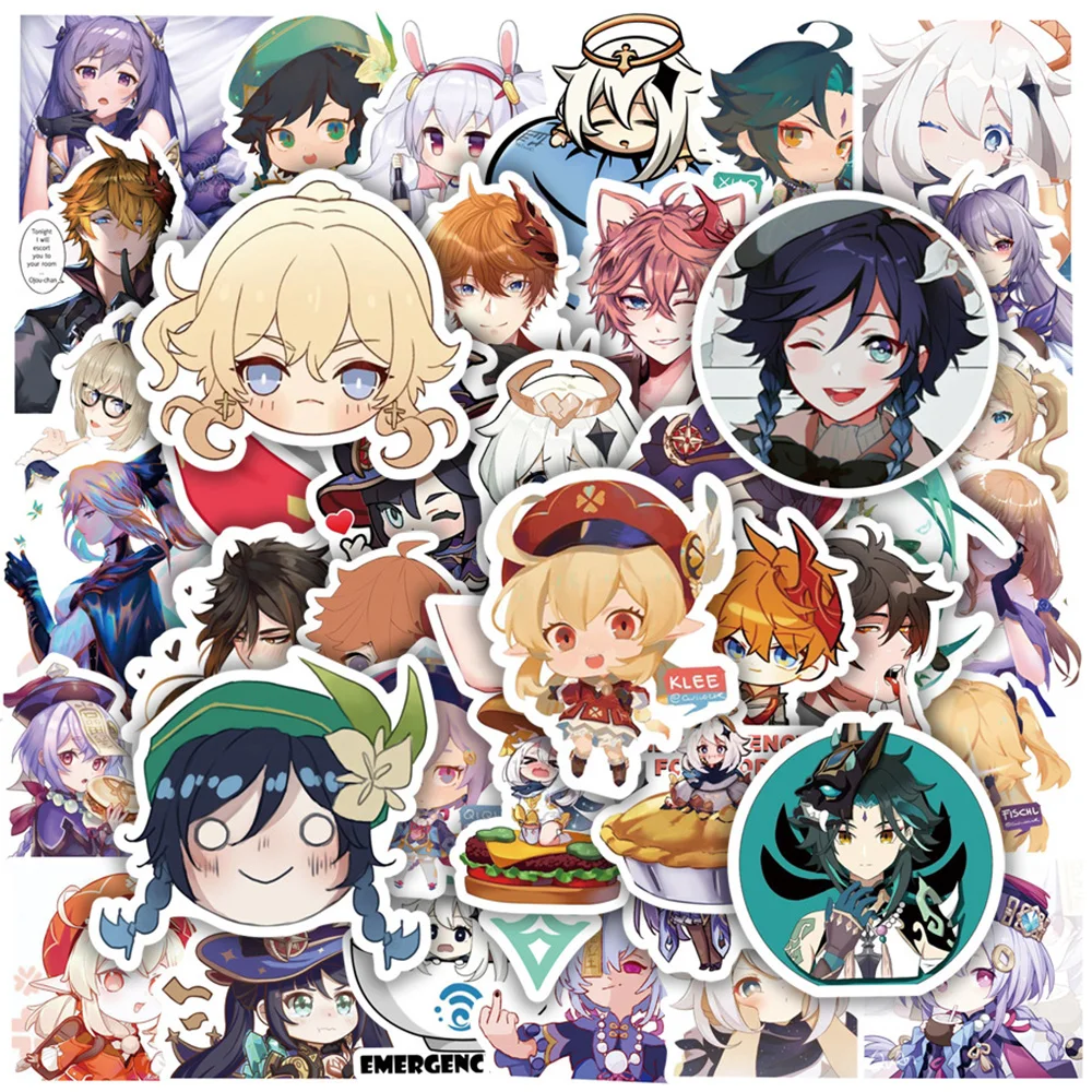 10/30/50pcs Game Genshin Impact Anime Stickers Kawaii Characters Decal Diary Phone Luggage Laptop Decorative Sticker Kids Toys
10/30/50pcs Game Genshin Impact Anime Stickers Kawaii Characters Decal Diary Phone Luggage Laptop Decorative Sticker Kids Toys
