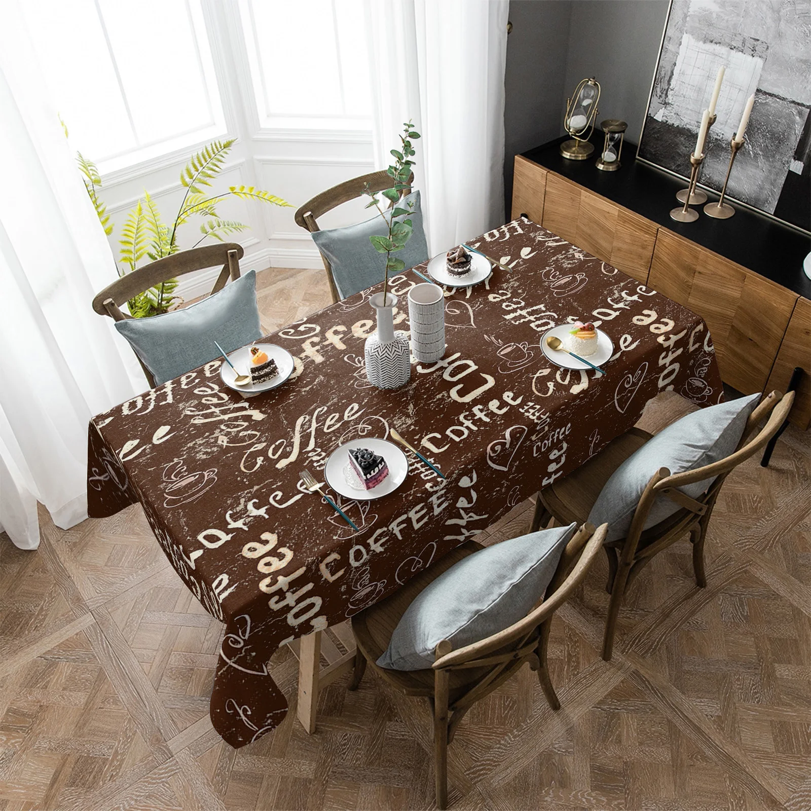 Retro Style Farmhouse Coffee Rectangle Tablecloth Party Decor Waterproof Dining Table Round Tablecloths Kitchen Home Decoration
Retro Style Farmhouse Coffee Rectangle Tablecloth Party Decor Waterproof Dining Table Round Tablecloths Kitchen Home Decoration