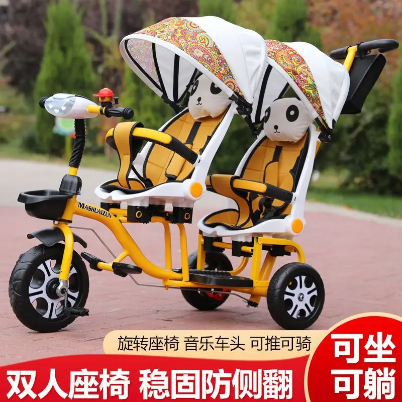 Twins Walking Baby Artifact Baby Children's Stroller Baby Stroller Can Lying Second Child Lightweight Two-seater 1-6 Years Old
Twins Walking Baby Artifact Baby Children's Stroller Baby Stroller Can Lying Second Child Lightweight Two-seater 1-6 Years Old