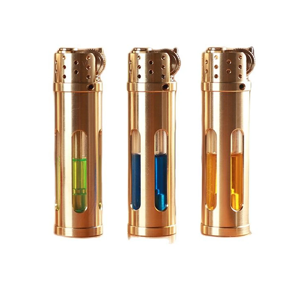 Handmade Brass DIY Assembly Revolution Nostalgic Gasoline Lighter Fuel Long Time Collection Steam briquets Funny Lighter
Handmade Brass DIY Assembly Revolution Nostalgic Gasoline Lighter Fuel Long Time Collection Steam briquets Funny Lighter