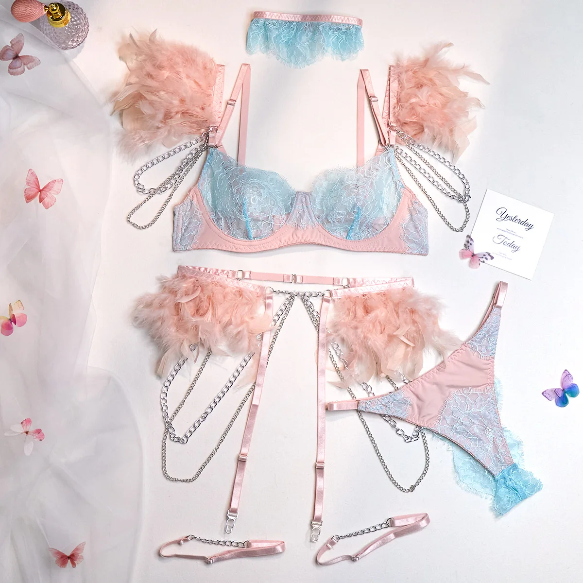 Women Sexy Intimates Lingerie Lace Underwear Transparent Garters Hollow Out Fancy Seamless Bra & Brief Sets
Women Sexy Intimates Lingerie Lace Underwear Transparent Garters Hollow Out Fancy Seamless Bra & Brief Sets