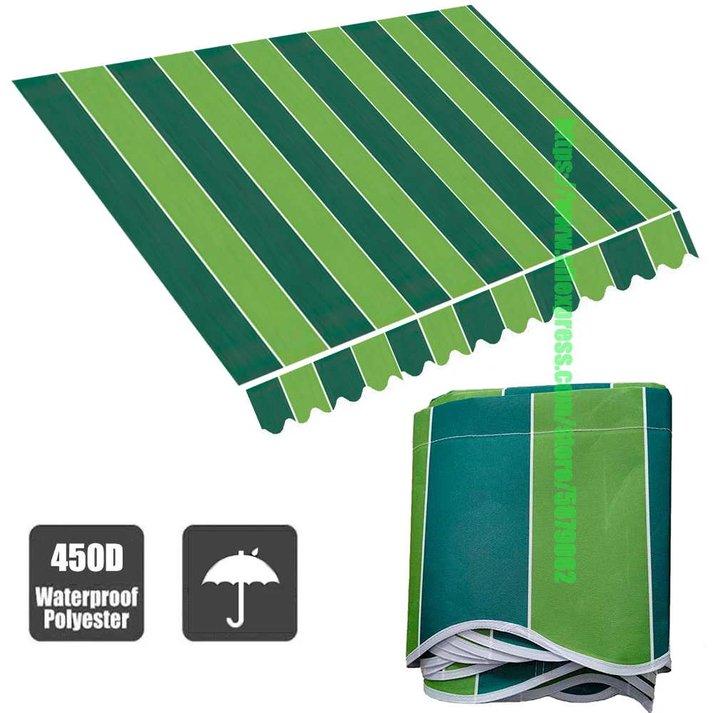 Green Color Strips Telescopic Canopy Replacement Cloth Poly Fabric Outdoor Awning Waterproof Material Store Banner UV Block
Green Color Strips Telescopic Canopy Replacement Cloth Poly Fabric Outdoor Awning Waterproof Material Store Banner UV Block