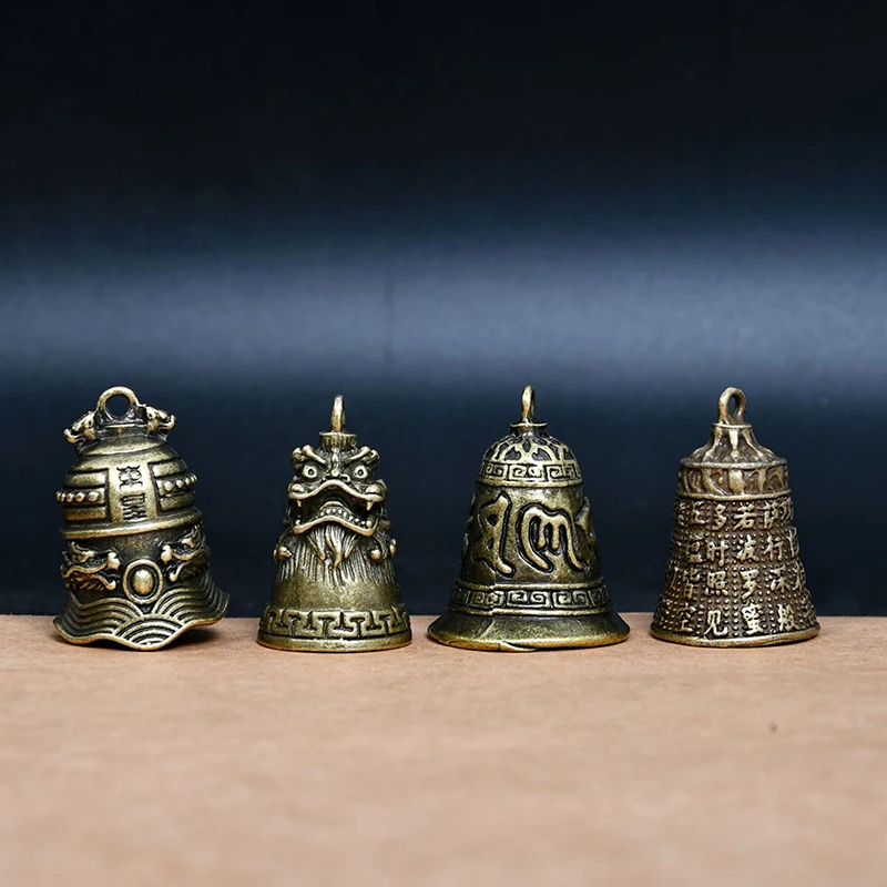 

Латунная медная мини-скульптура в античном стиле, Колокольчик для молитвы Гуаньинь, фэн-шуй, колокольчик, приглашение Будды, буддизма, колокольчики Гуаньинь, домашний декор
