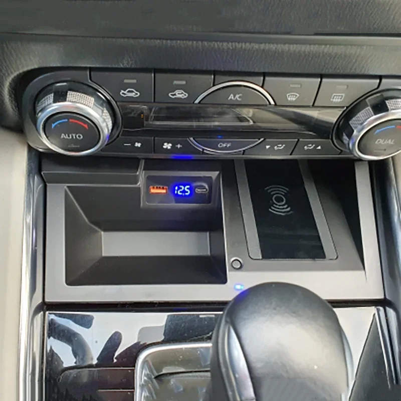 

15 Вт автомобильное беспроводное зарядное устройство QI, быстрое зарядное устройство для телефона, панель для зарядки, держатель для Mazda CX5 CX-5 2017-2022, аксессуары