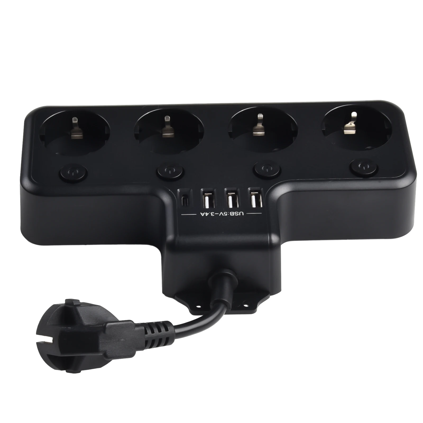 16A 4000W 4-Way Power Strip Individually Switchable Multiple EU Socket Longlifespan Switch Supplies With USB PC+ABS V0 Fireproof
16A 4000W 4-Way Power Strip Individually Switchable Multiple EU Socket Longlifespan Switch Supplies With USB PC+ABS V0 Fireproof