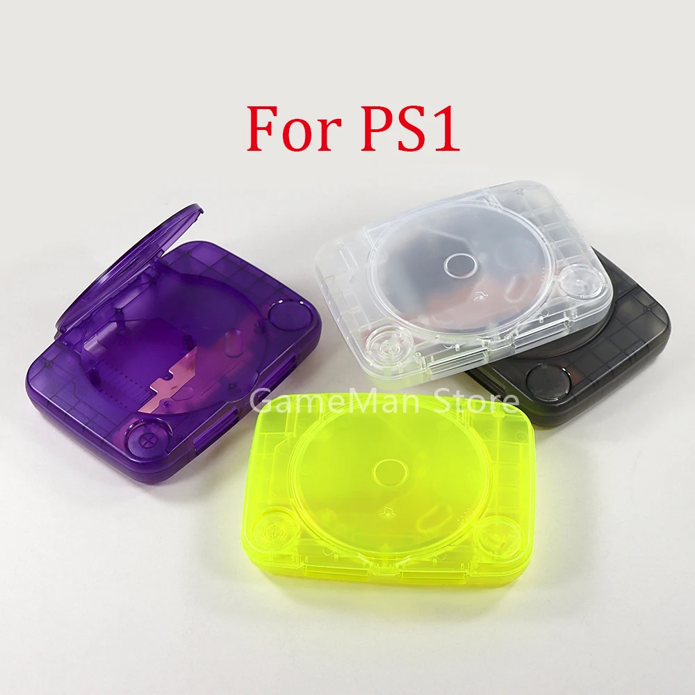 

1set Replacement Housing Shell with Buttons For PlayStation 1 PS1/PS One Console Transparent Case with Screws