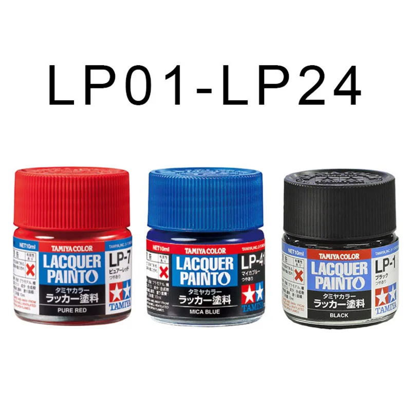 10ml LP01-LP24 TAMIYA Lacquer Color Series Paint Coating DIY Handcraft Car Military Tank Ship Plane Anime Doll Building Tool
10ml LP01-LP24 TAMIYA Lacquer Color Series Paint Coating DIY Handcraft Car Military Tank Ship Plane Anime Doll Building Tool
